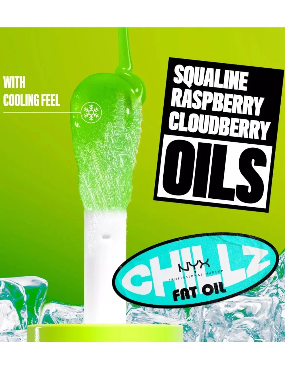 NYX Fat Oil Lip Drip Chillz Cooling Lip Oil Duo 4.8ml X 2 BRAND NEW